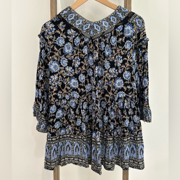 Free People Anthropologie Moonlight Dance Dress Tunic Boho Bohemian Flora XS - Picture 3 of 14